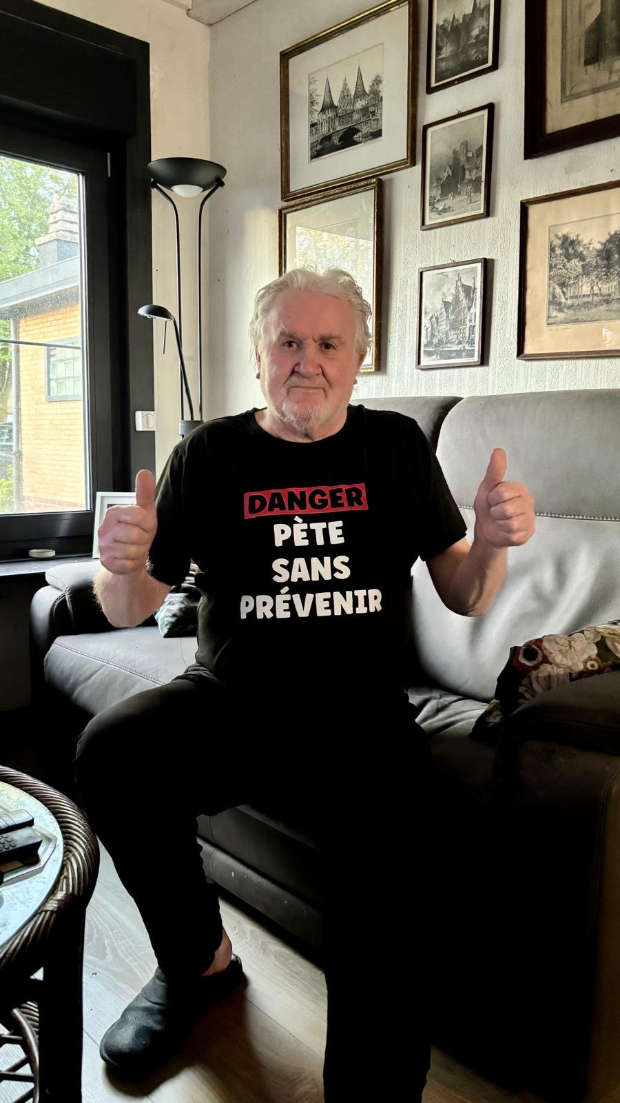 De echte Ivan Dhooge met zijn favoriete T-shirt